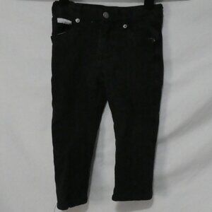 CALVIN KLEIN JEANS size 3 Black Denim Jeans With Silver Back Pocket Stitching